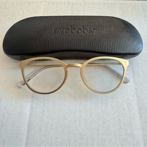 Like New Eyebobs “Jim Dandy” Frames in Matte Gold